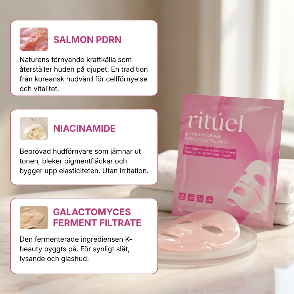 4-Set PDRN Collagen Mask